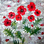 Painting of poppies