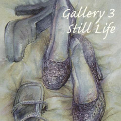 Still Life Title with background image of still life shoes